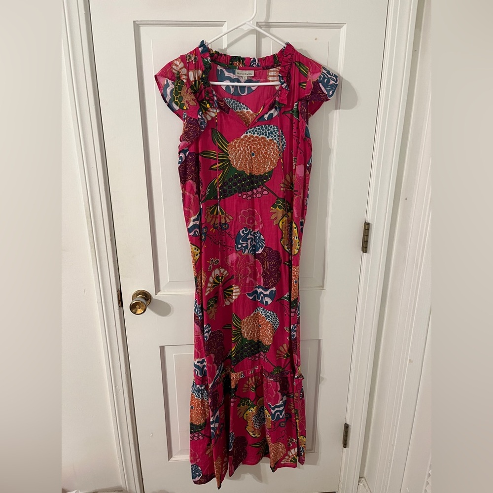 Fitzroy & Willa Pink Maxi Dress M
